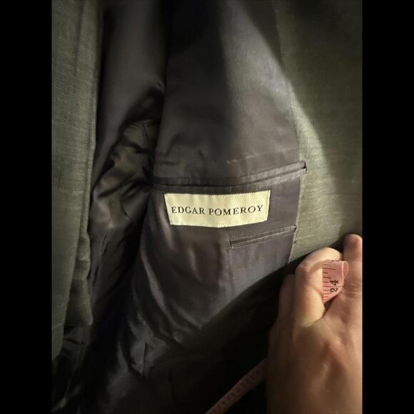 Bespoke 38R Wool Birdseye Suit Edgar Pomeroy - Picture 4 of 7